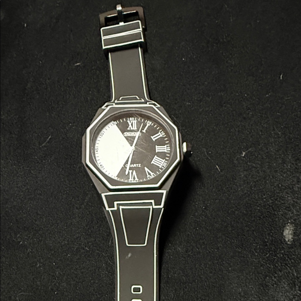 Black and White Futuristic Cyberpunk Watch - NEW